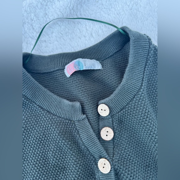 Free People Hailee Sweater Dress Forest Green Size Large - Picture 2 of 3